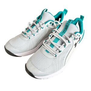 Under Armour Charged Commit TR 3 Training Shoes White Teal Gray Size 11 Men's